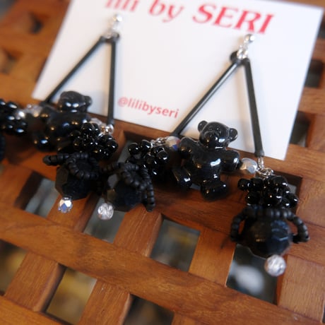 lili by SERI / zoo series "triangle bear"/ black