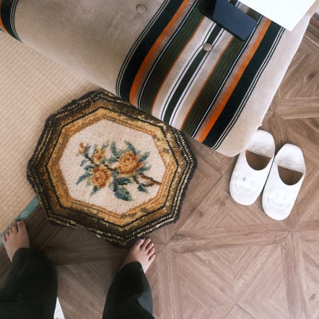 vintage rug "octagon flower"