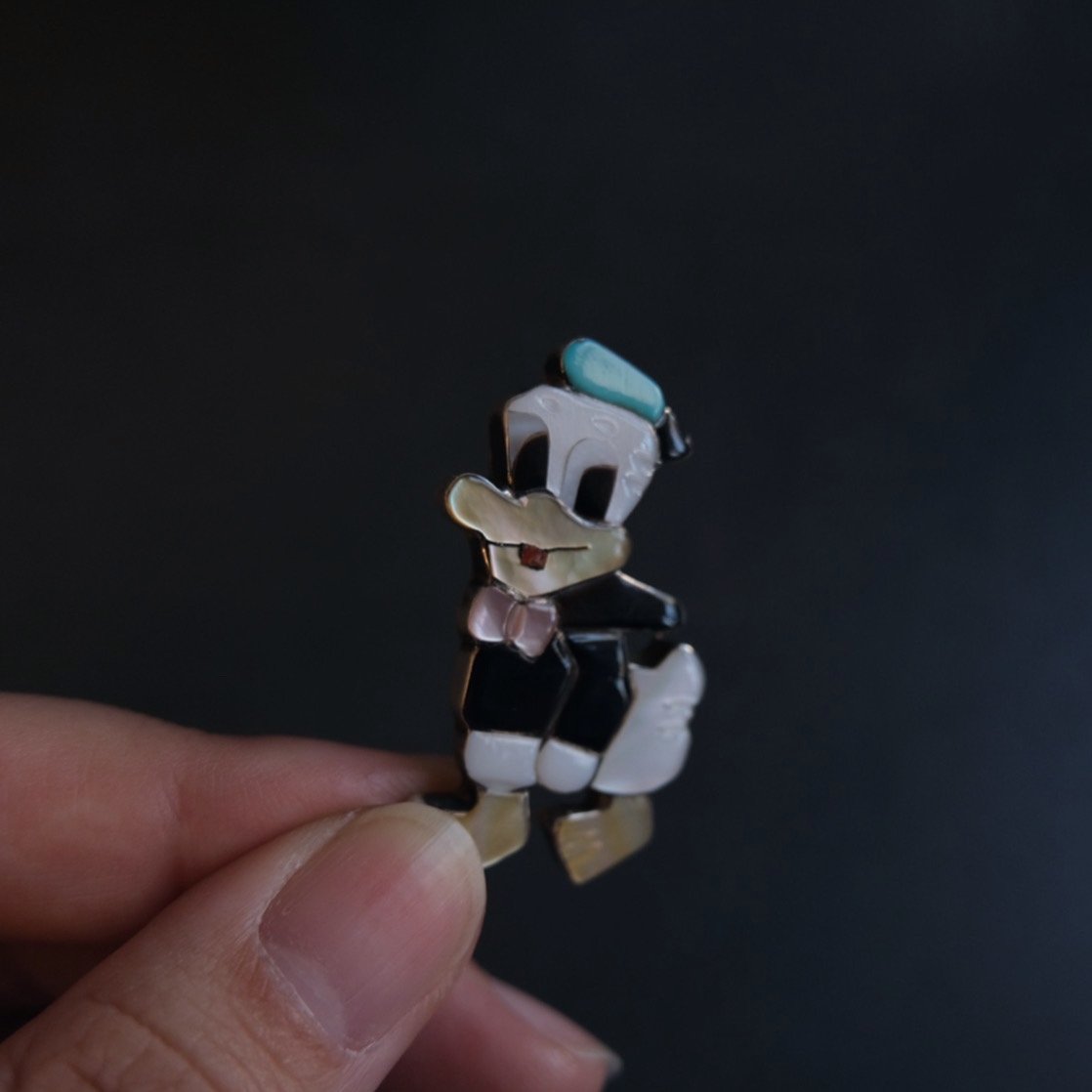 ZUNI / Donald Duck brooch (pendant top) | e s k