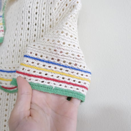 60-70s vintage / cotton knit shirts