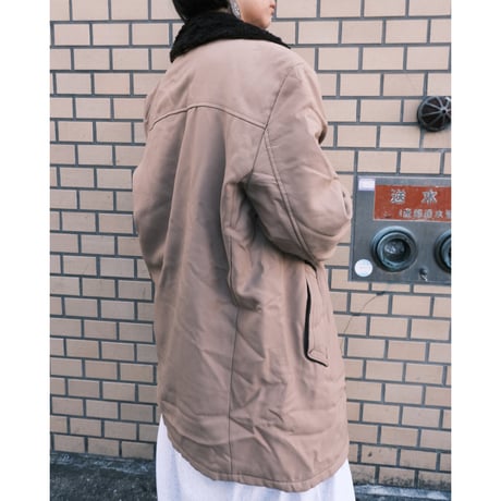 cotton × boa coat