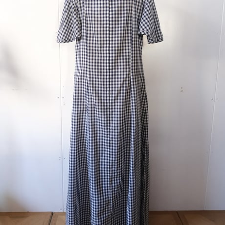gingham check S/S dress