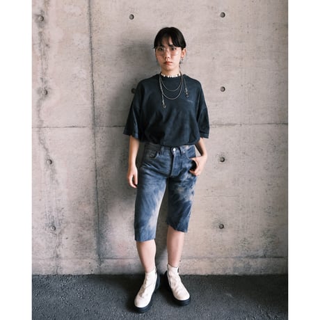 over dye back lettered tee shirts