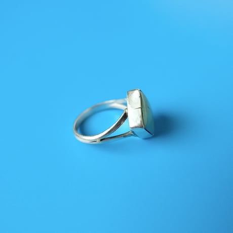 navajo / square turquoise ring
