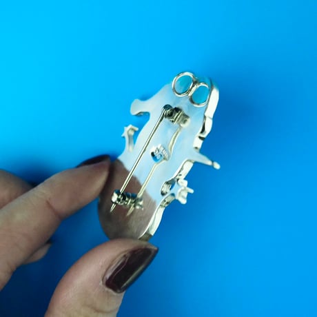 Indian jewelry / “snowman” brooch & necklace top