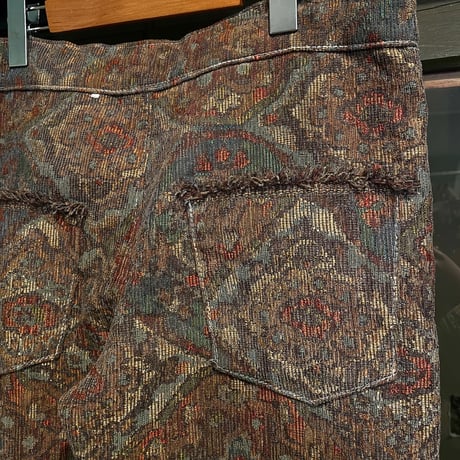 jacquard drawstring pants