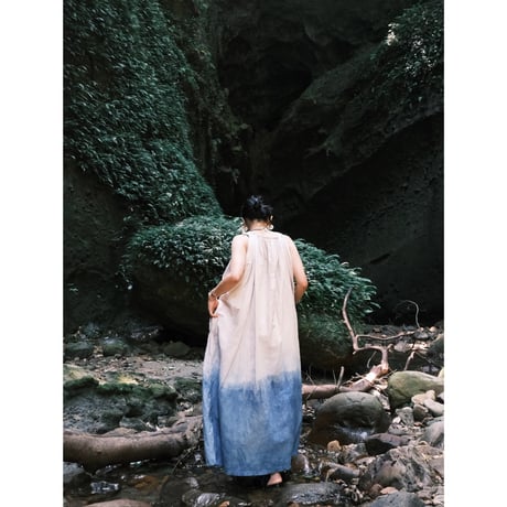 eski.  original dress / overdye "plain×blue"