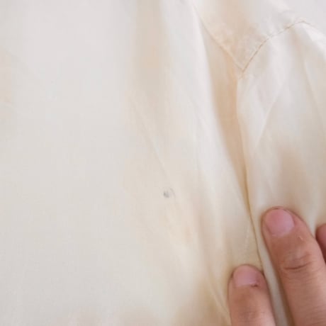 S/S silk shirt / "ivory"