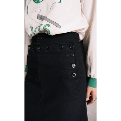 wool marine skirt
