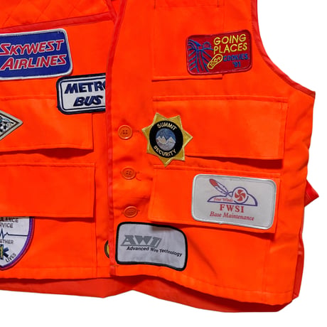 hunting vest with patch