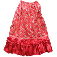 lace × flower skirt