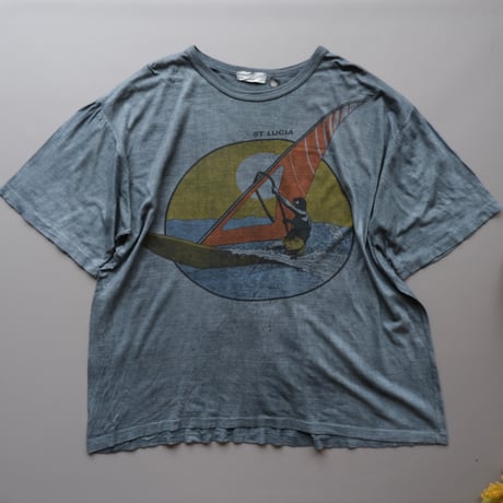 over dye tee / black