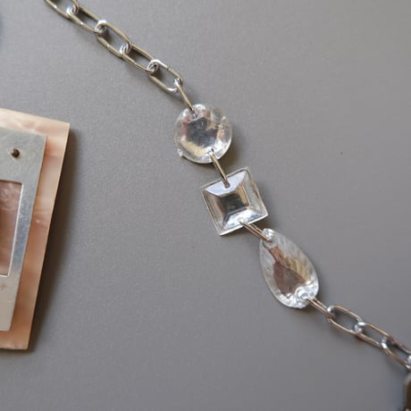 eski. original shell chain necklace "vintage parts"