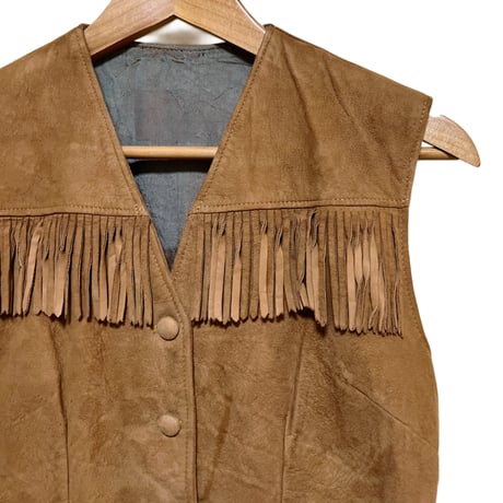 leather vest with fringe