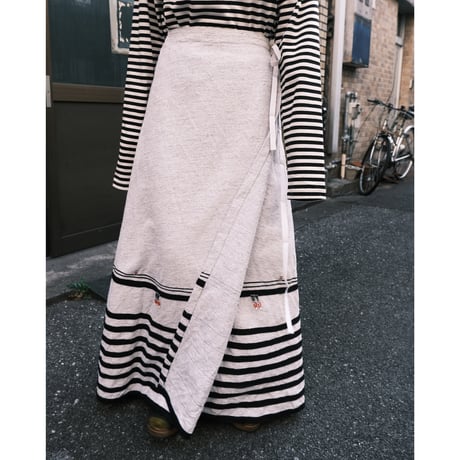 wrap skirt with line