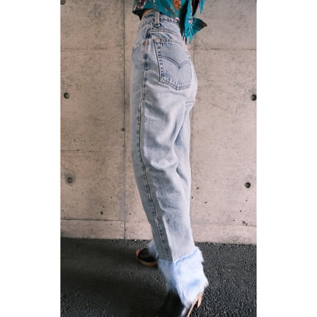 Levi's / remake denim / fake fur