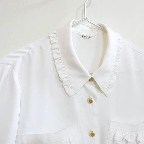 frill white shirt