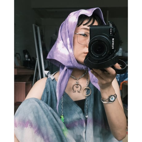 tie-dye bandanna / lavender