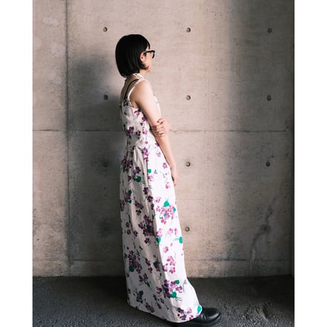 〜70s vintage / floral cami dress