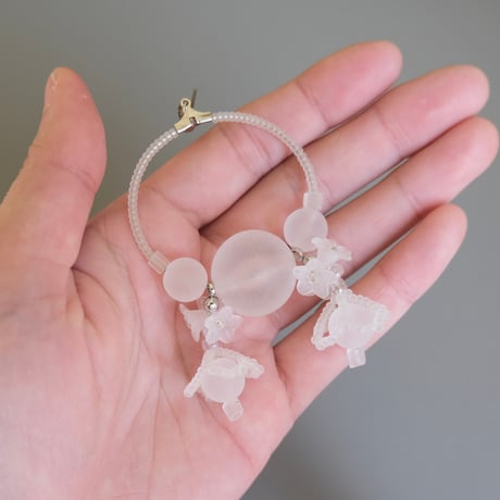 lili by SERI / wood flower foop / clear
