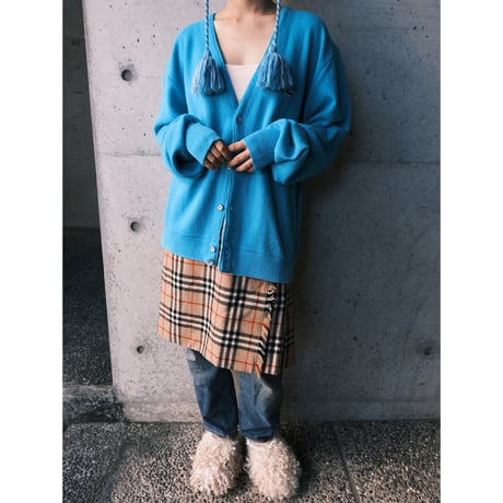LACOSTE / acryl knit cardigan