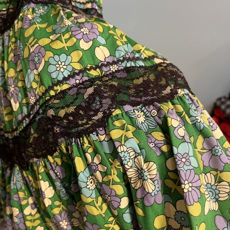 50-60s vintage / "Faye Creations" tiered dress