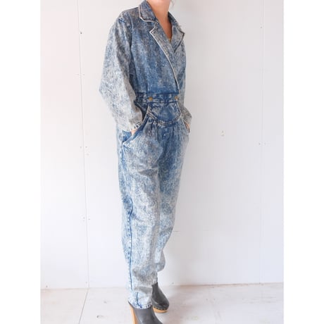 chemical denim all-in-one