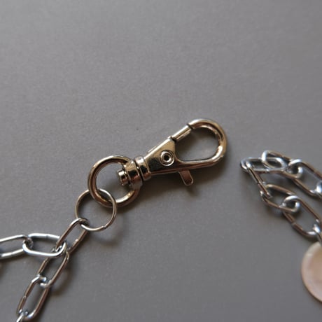 eski. original shell chain necklace "dog"