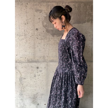 70s square neck mini dress