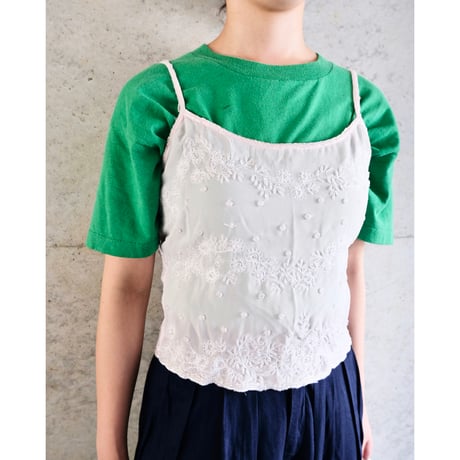 embroidery×beads camisole