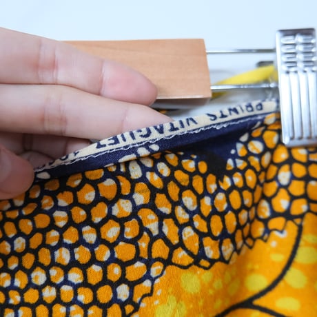 African batik wrap skirt
