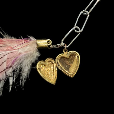 eski. original shell chain necklace "feather"
