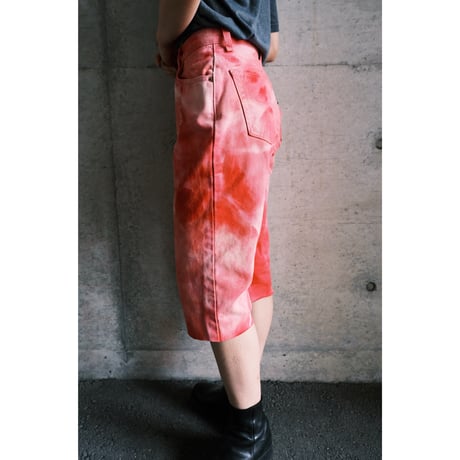 Levi’s / tie dye half denim “pink”
