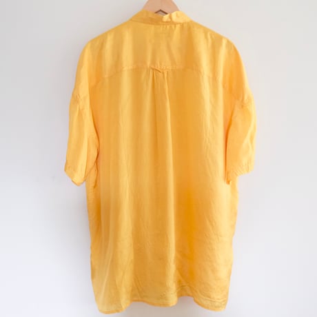S/S silk shirt / "yellow"