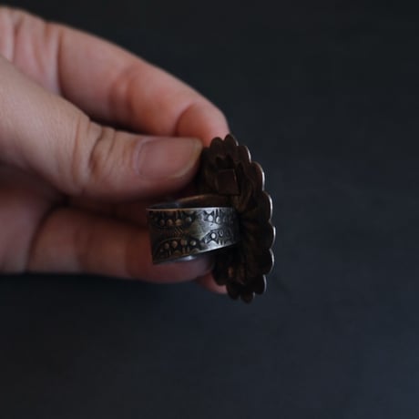 navajo / concho ring