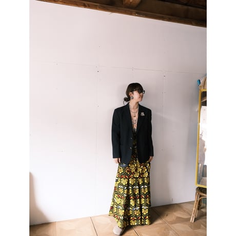 African batik wrap skirt