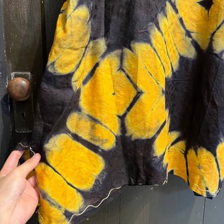 tie-dye embroidery dress