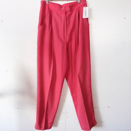 vivid pink slacks