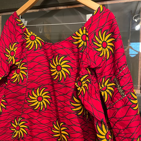 batik tops / red