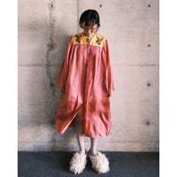eski. remake / acetate gown with rabbit patch