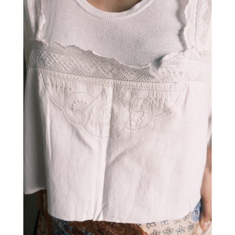antique cotton short tops
