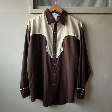〜70s western shirt /brown