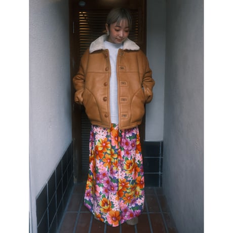 flower print skirt