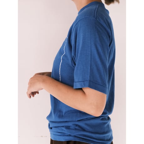 print tee / blue