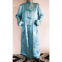 china gown / blue