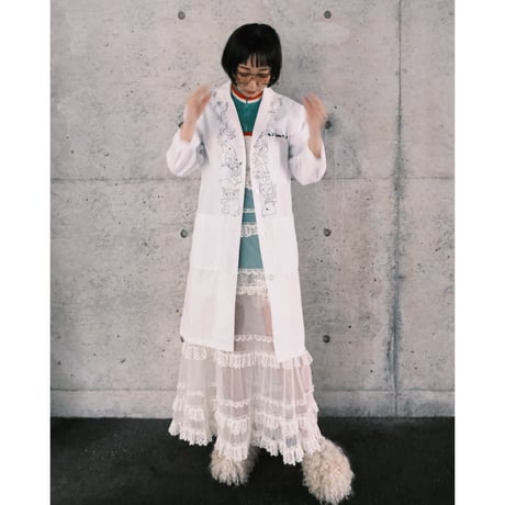 eski. × 画楽 / hand drawn coat