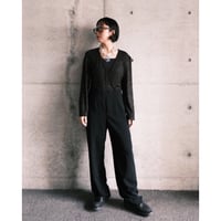 jump suits "black × lame"