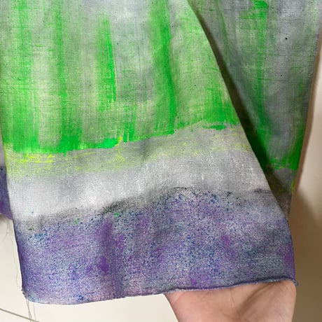 eski.  original dress / overdye × hand paint "gradation"