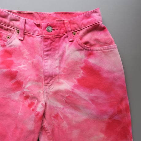 Levi’s / tie dye half denim “pink”