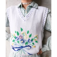 cotton knit vest